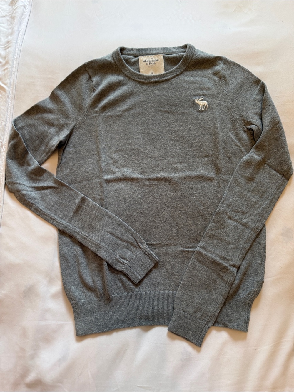 Abercrombie & Fitch Men's Crewneck Sweater - Gray